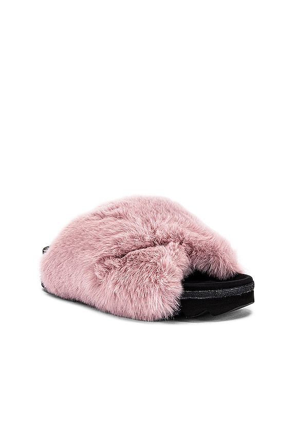 view 2 of 5 Cloud Faux Fur Slipper in Lilac