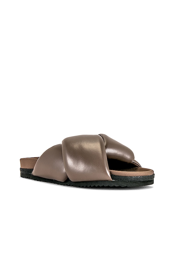 view 2 of 5 FOLDY PUFFY 샌들 in Taupe