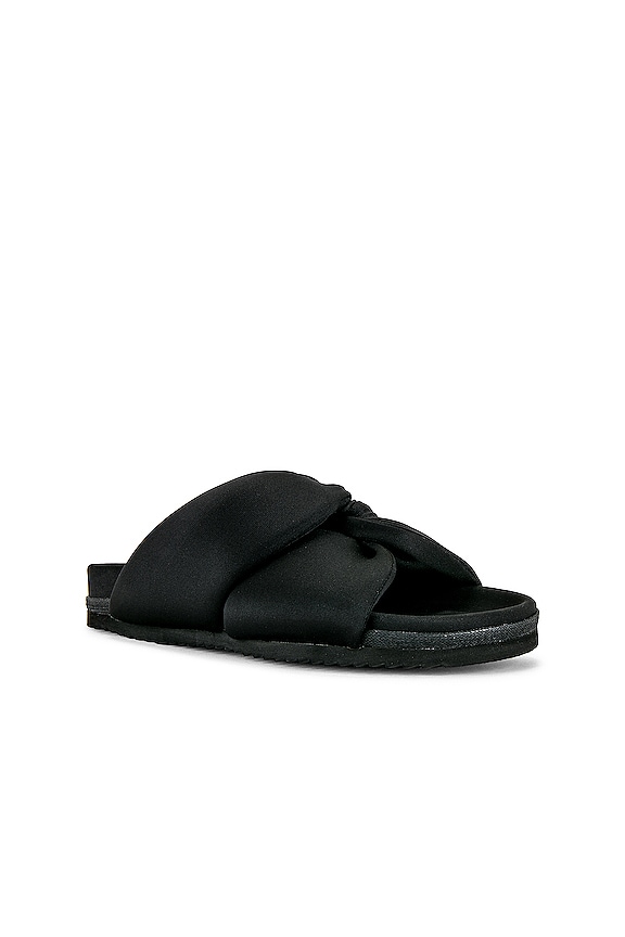 view 2 of 5 Twisted Scrunch Sandal in Black