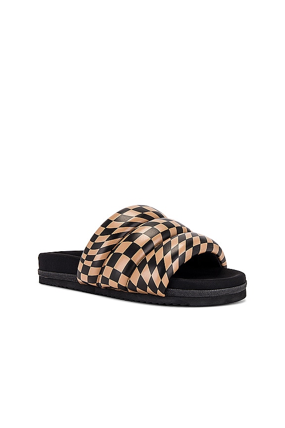 view 2 of 5 The Puffy Sandal in Black & Beige