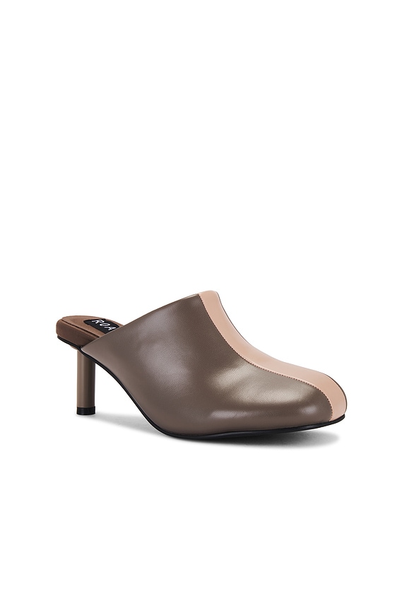 view 2 of 5 Roundhouse Stripe Mule in Taupe & Blush