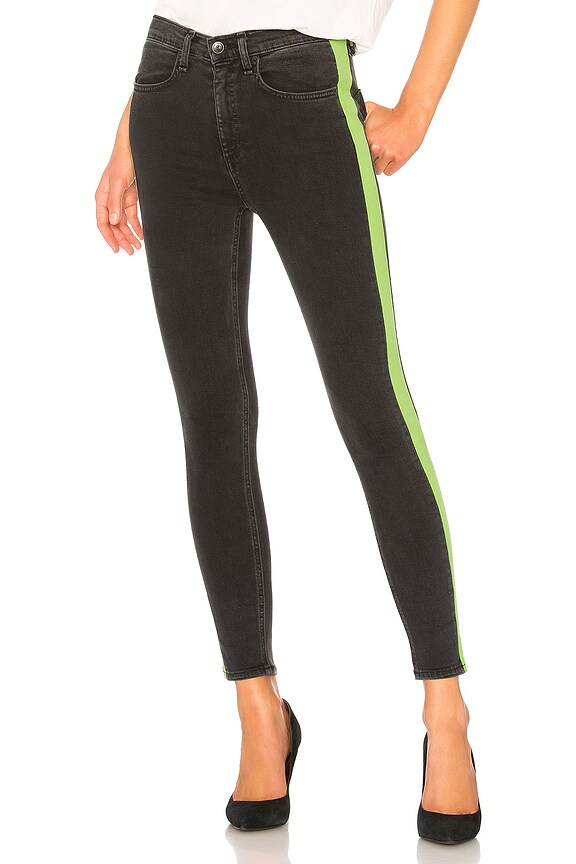 view 1 of 4 MAZIE 진 in Black & Lime