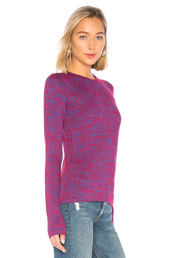 view 2 of 4 Slim Long Sleeve in Red & Blue Multi