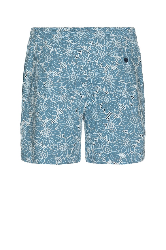 view 2 of 5 Logan Shorts in Multi Blue Sunflower