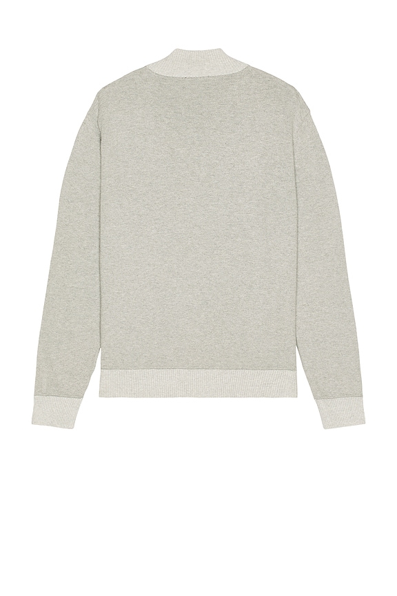 view 2 of 4 Waylon Quarter Zip Sweater in Grey Heather
