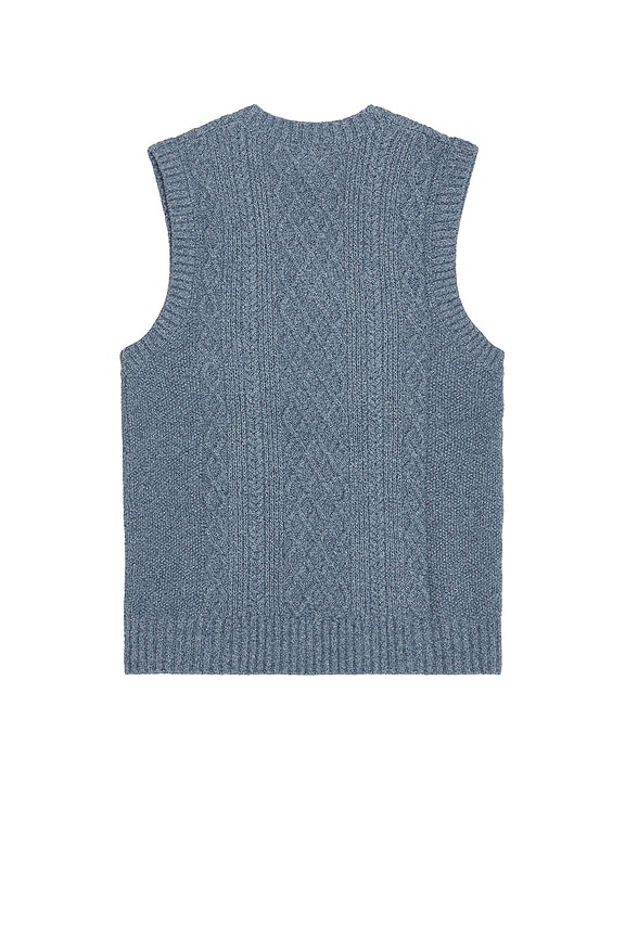 view 2 of 4 Lee Knit Vest in Azure Marl