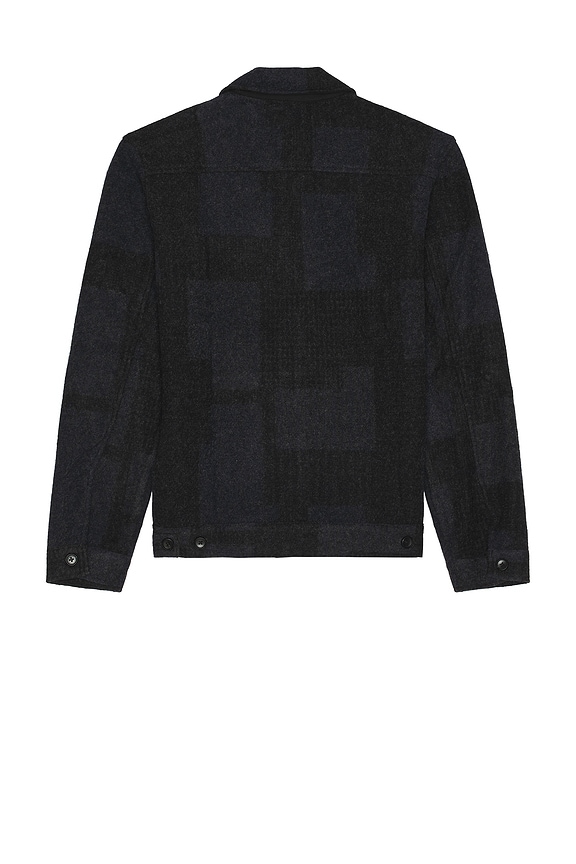 view 2 of 4 Simon Full Zip Jacket in Black Navy Block