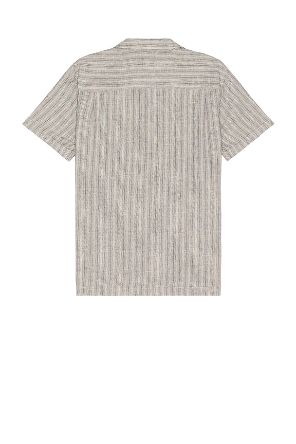 view 2 of 3 Waimea Shirt in Quinoa Navy Stripe