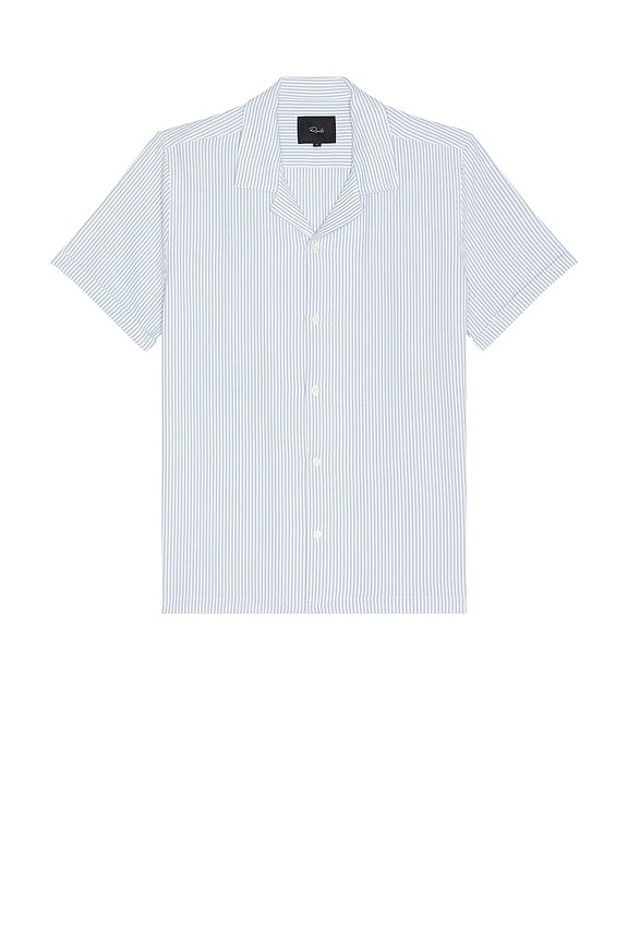 view 1 of 5 Amalfi Button Down Shirt in Blue White Seersucker