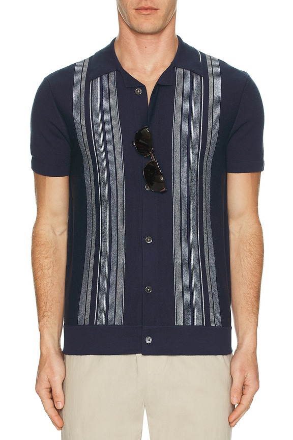 view 4 of 4 SILAS 버튼다운 셔츠 in Blue Heather Multi