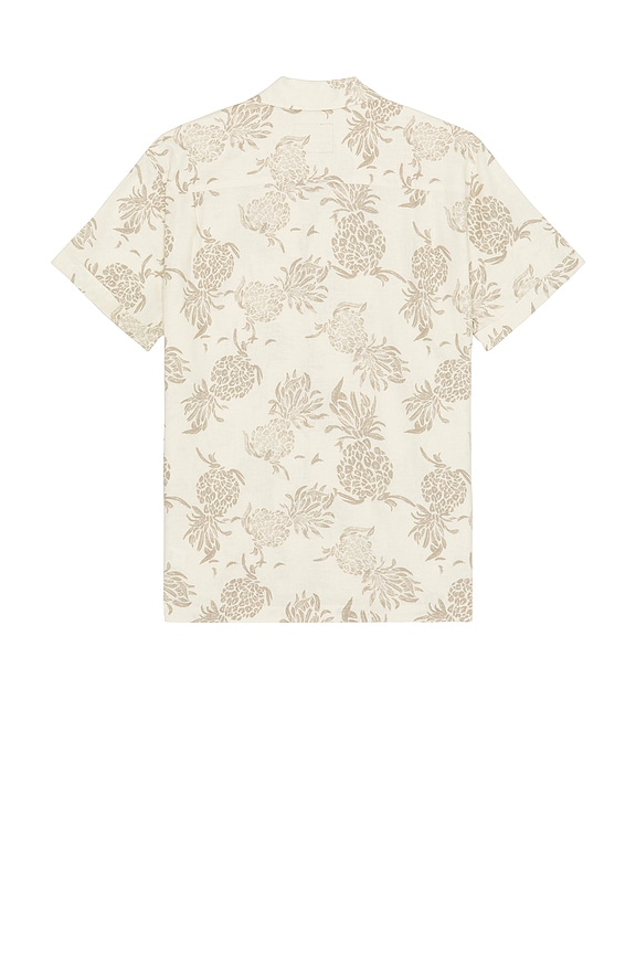view 2 of 4 Atlas Camp Shirt in Pineapple Block Ecru