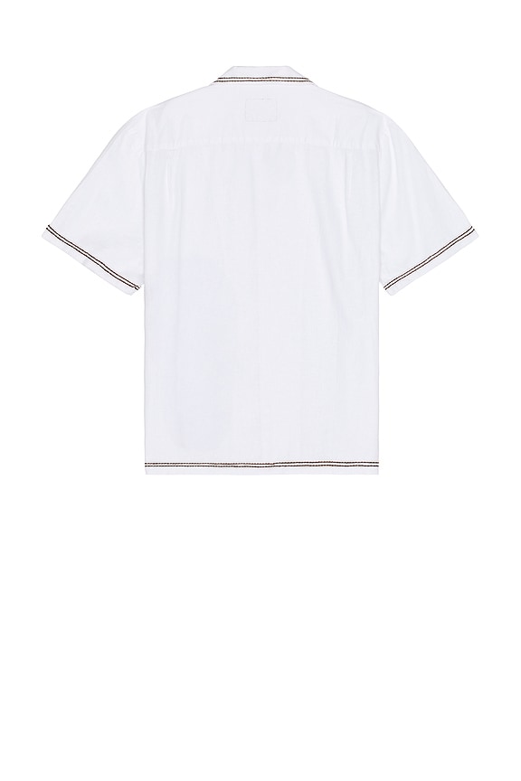 view 2 of 5 Gibson Camp Shirt in White Brown Palm