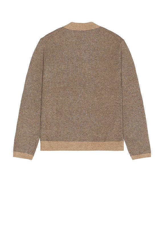 view 2 of 5 POLO MANCHES LONGUES ANDERS in Flax Navy