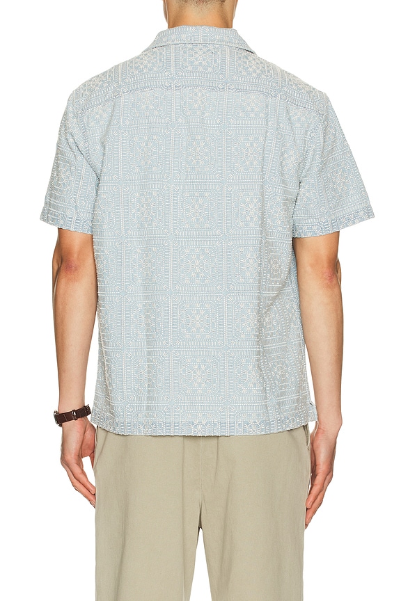 view 2 of 5 CHEMISE TYLER in Indigo Cream Squares