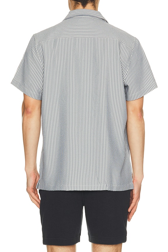 view 2 of 5 AMALFI シャツ in Navy Deck Stripe