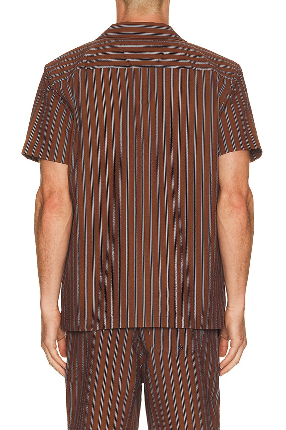 view 2 of 5 CAMISA NA in Rust Navy Stripe