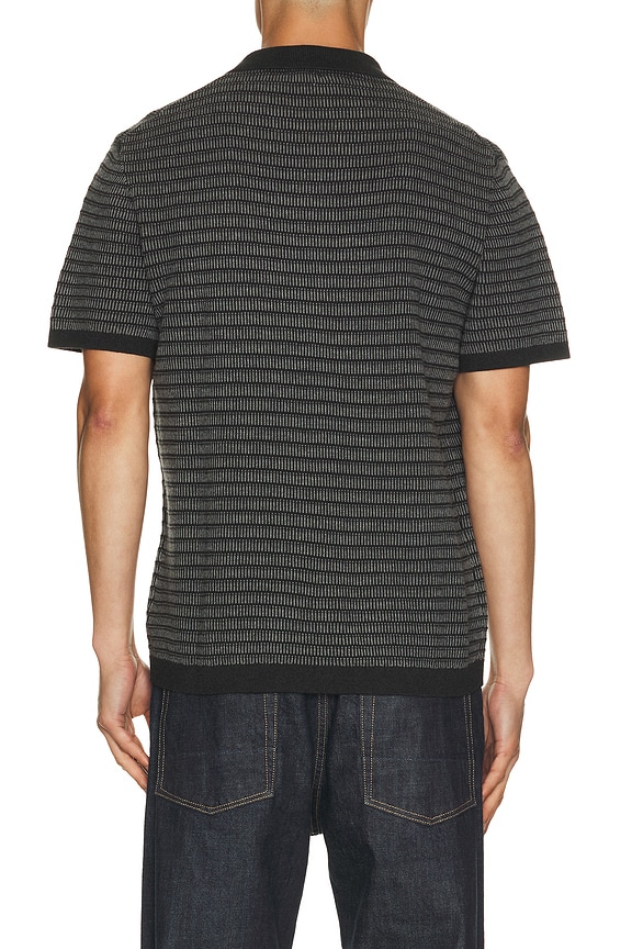 view 2 of 5 CHEMISE in Charcoal Black Stripe