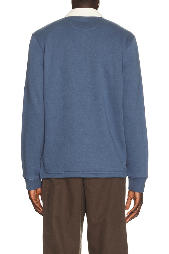 view 2 of 4 Wright Long Sleeve Polo in Vintage Steel