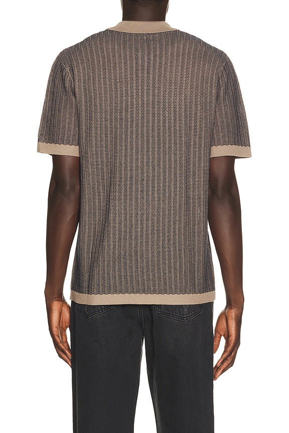 view 2 of 4 Langley Polo in Oat Midnight Ripple