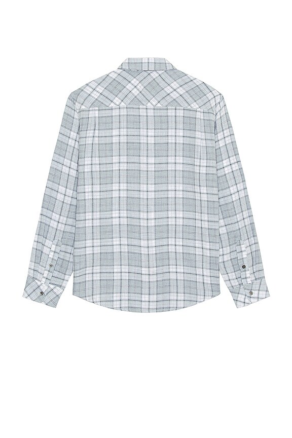 view 2 of 3 Wyatt Long Sleeve Buttondown in Seaglass Melanage