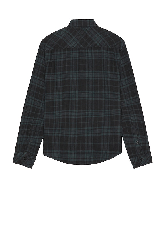 view 2 of 4 Lennox Brushed Cotton Blend in Emerald Shadow