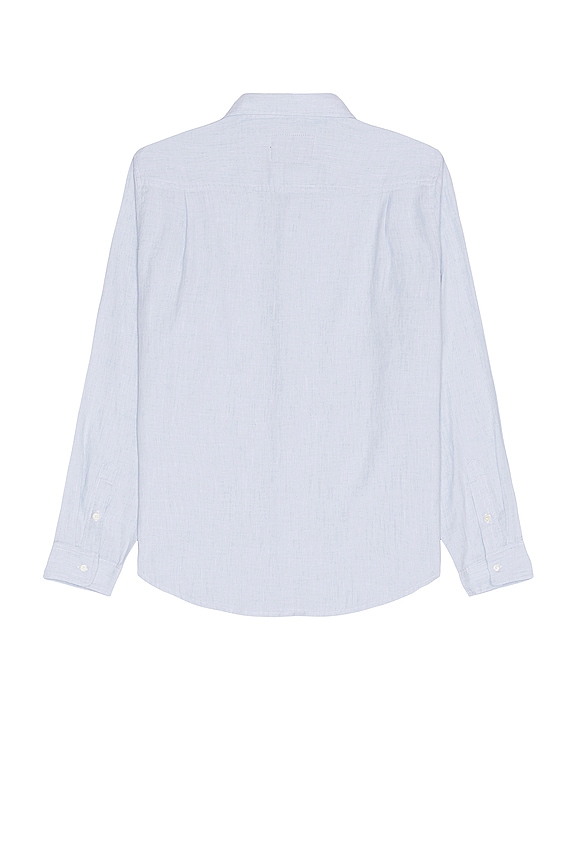 view 2 of 3 STRETCH コットン in Blue Heather Oxford