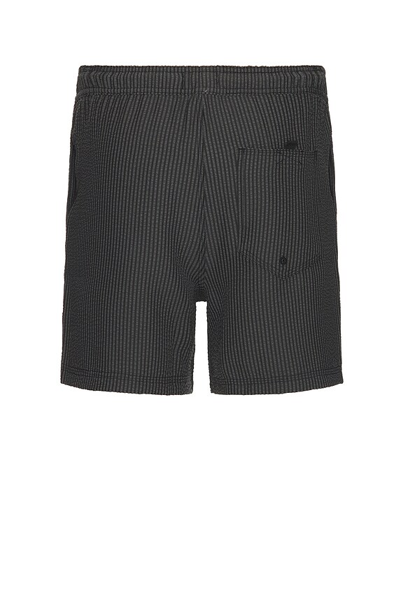 view 2 of 4 La Brea Swim Short in Charcoal Seersucker