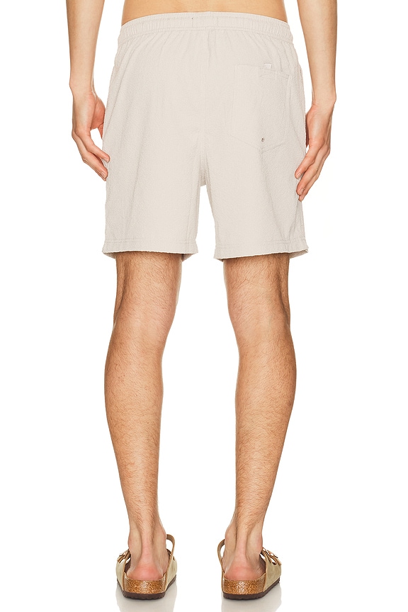 view 2 of 5 La Brea Swim Trunks in Khaki Check