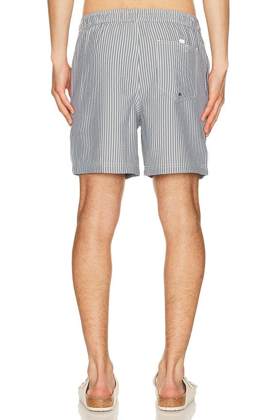 view 2 of 5 LA BREA スイム in Navy Deck Stripe