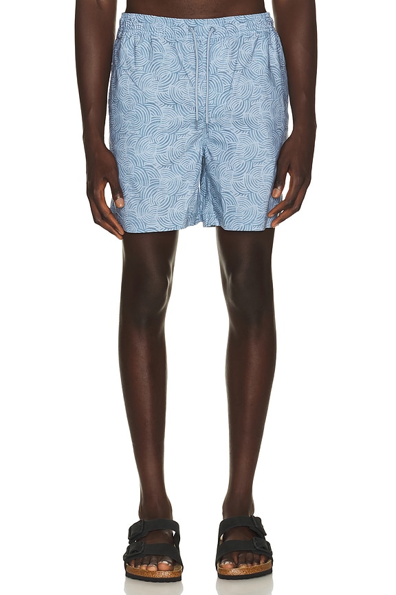 view 1 of 5 SHORT DE BAIN LA BREA in Conch Blue