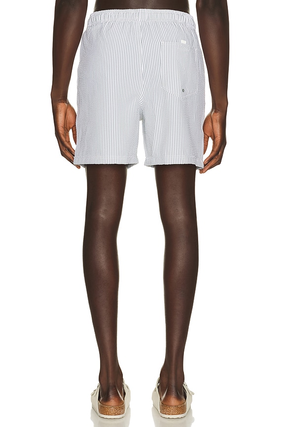 view 2 of 5 La Brea Swim Trunks in Sage White