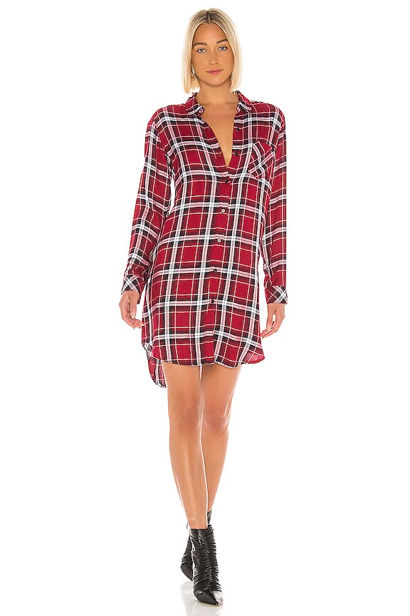 view 2 of 4 VESTIDO BIANCA in Crimson & Navy