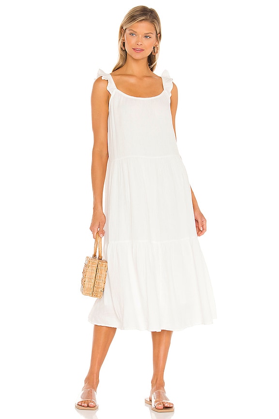 view 2 of 4 Capri Dress in White