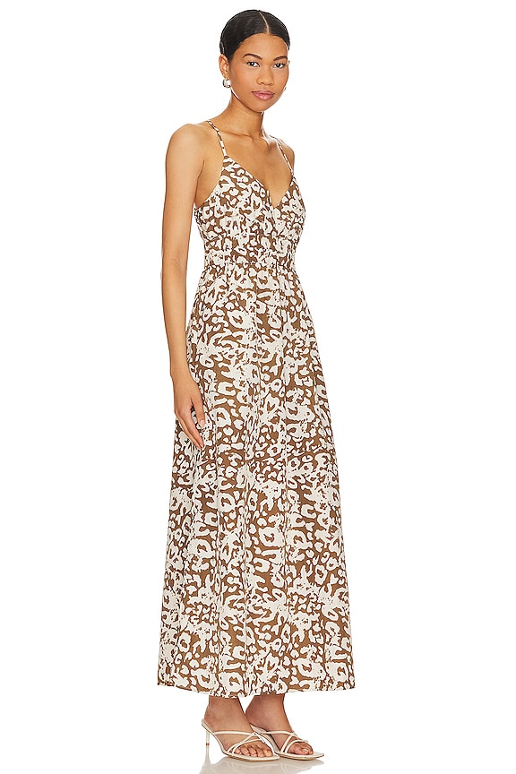 view 2 of 3 Justine Midi Dress in Sepia Cheetah