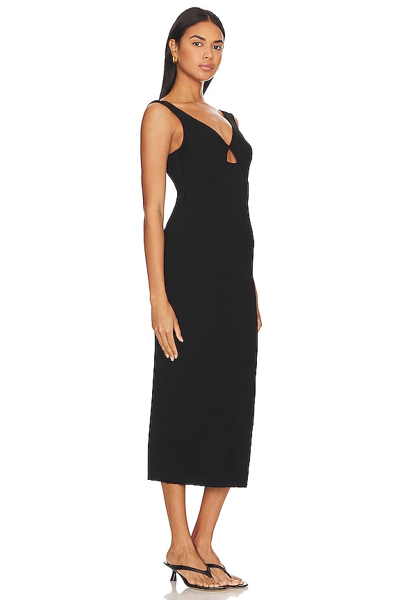 view 2 of 3 VIENNA 미디 원피스 in Black