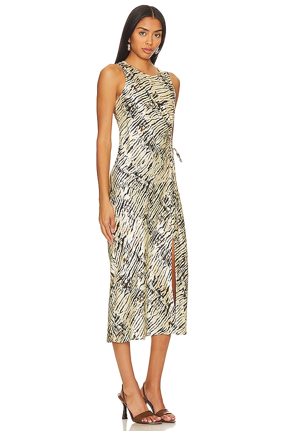 view 2 of 3 Gabriella Dress in Neutral Ikat
