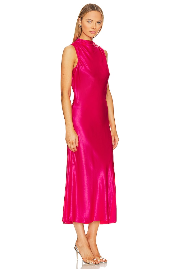 view 2 of 3 Solana Midi Dress in Magenta