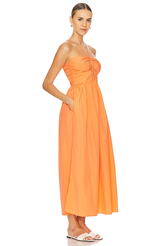 view 2 of 3 VESTIDO MIDI SILVIA in Papaya