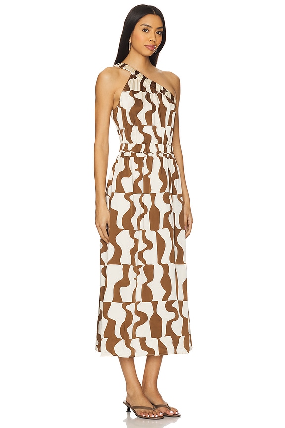 view 2 of 3 India Midi Dress in Copper Noto