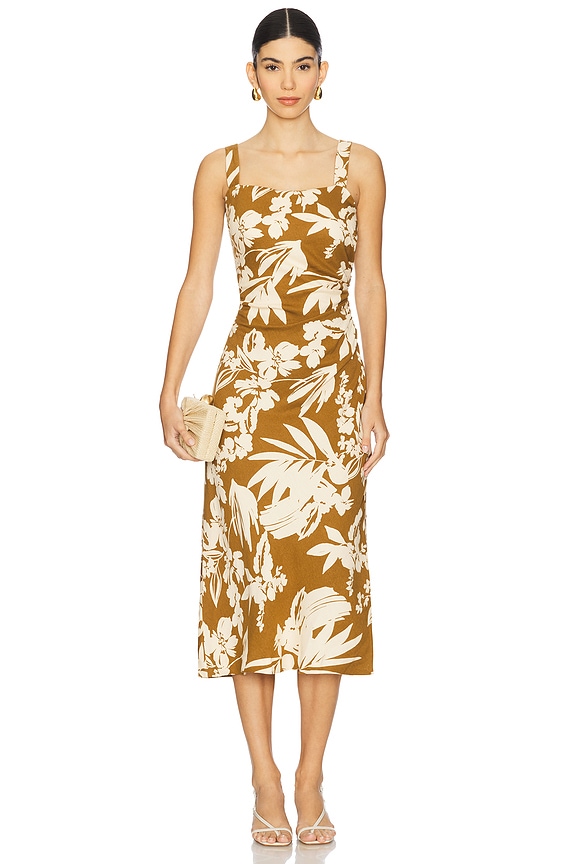 view 2 of 4 Damaris Dress in Olive Tropic