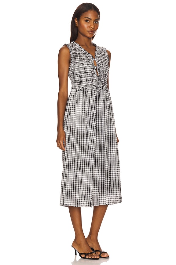 view 2 of 4 ADINE 미디 원피스 in Ash Seersucker