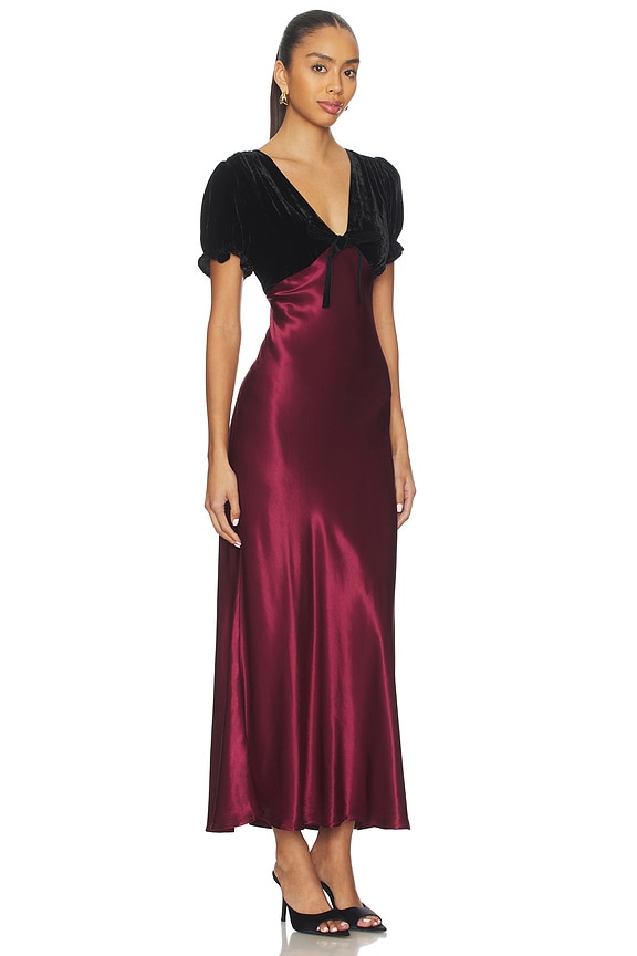 view 2 of 3 Dory Dress in Garnet