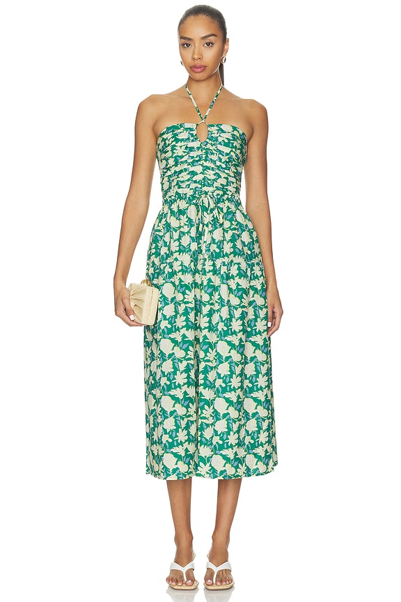view 1 of 4 VESTIDO IRENE in Green Mayflower