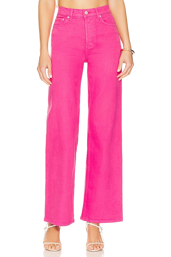 Rails the Getty Cropped Wide Leg Jean in Hibiscus | REVOLVE