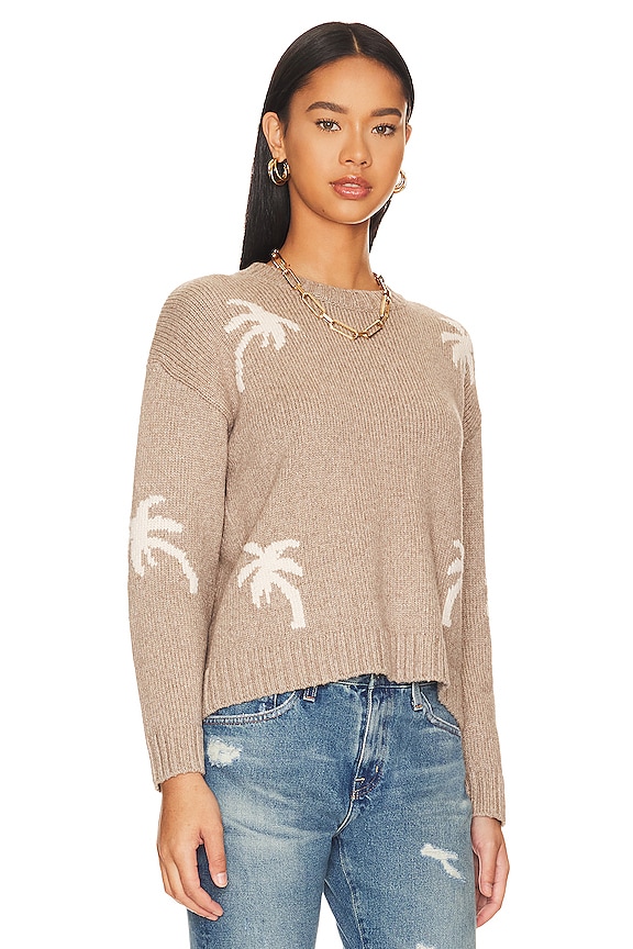 view 2 of 4 PULL SWEAT ZOEY in Oatmeal Ivory Palms