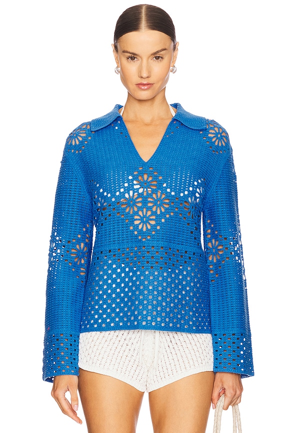 view 2 of 5 PULL LOUIZA in French Blue