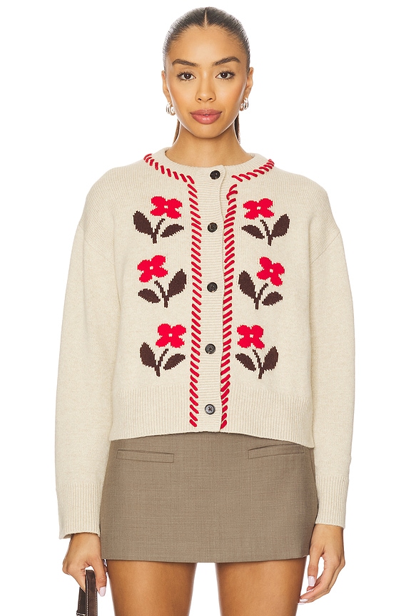 view 2 of 5 JERSEY MAVIE in Carmine Floral