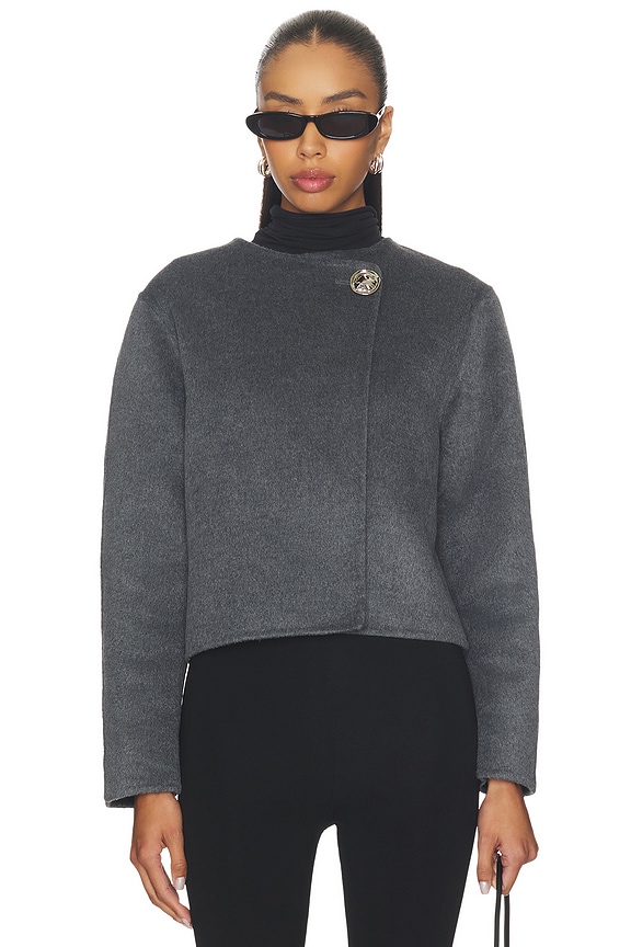 view 1 of 5 Ronda Cardigan in Heather Charcoal