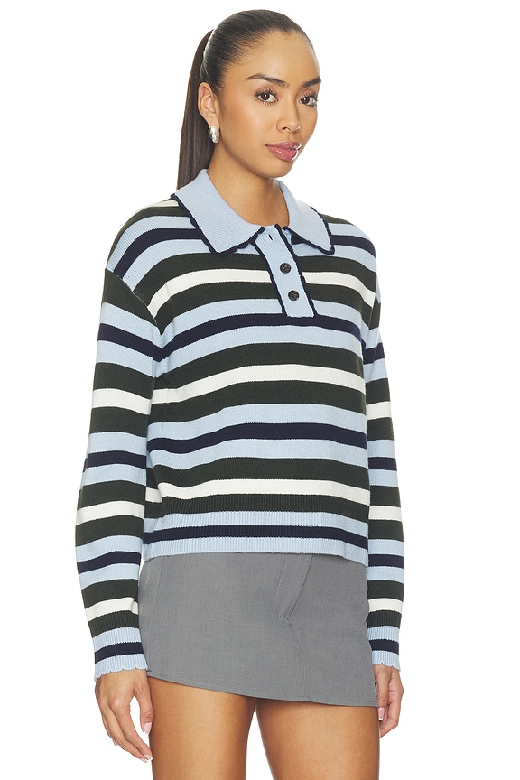 view 2 of 4 Delora Sweater in Sky Forest Stripe