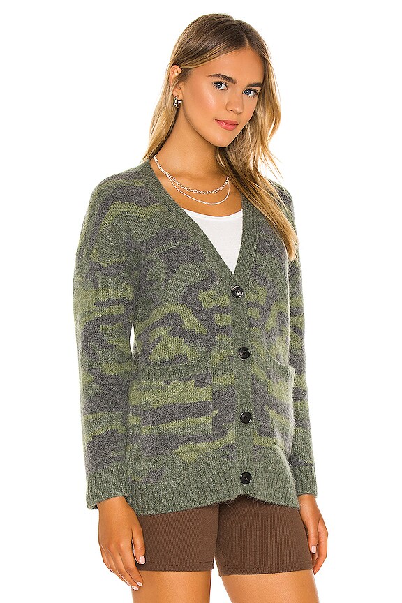 view 2 of 4 Runi Cardigan in Green Camo